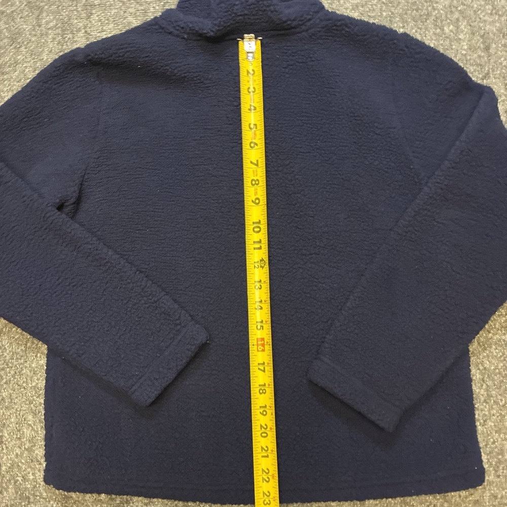 FILA Fleece Pullover Hoodie Navy Blue Cotton Spell Out Womens Size M - Picture 5 of 6